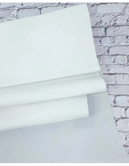 White Soft Lizzard Embossed Leather