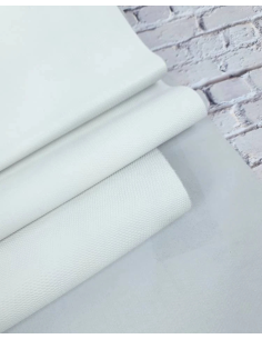 White Soft Lizzard Embossed Leather