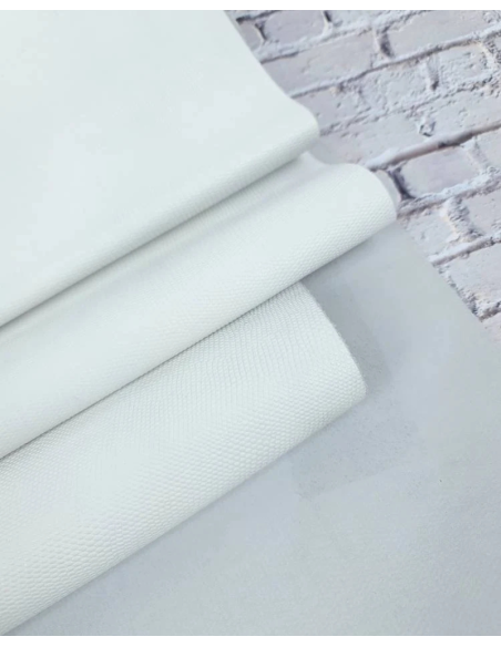 White Soft Lizzard Embossed Leather