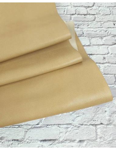 Taos Taupe Soft Lizzard Embossed Leather