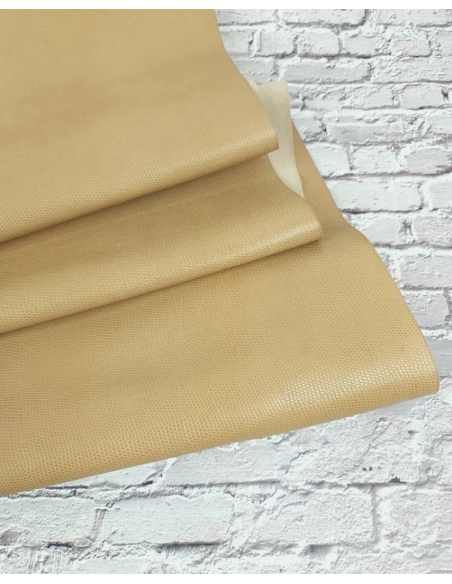 Taos Taupe Soft Lizzard Embossed Leather