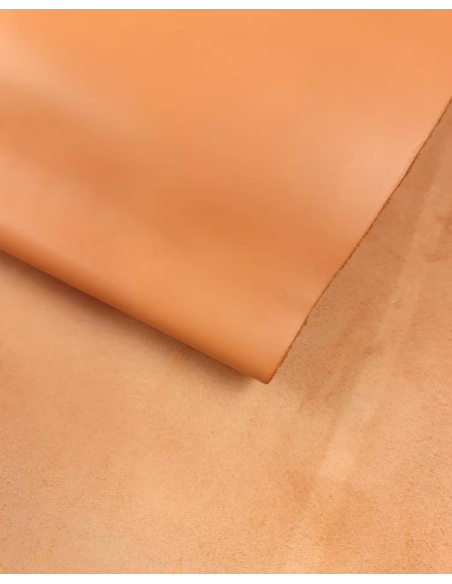 Orange Sandstone Eternity Silky Luxurious Semi Shine Aniline Leather