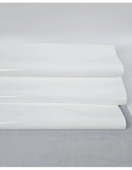 White Vernice Very Soft Premium Patent Varnished Leather