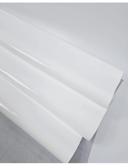 White Vernice Very Soft Premium Patent Varnished Leather