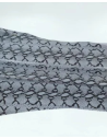 Silver Grey Python Suede Printed Leather 2023