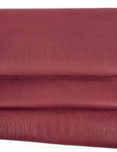 Rosewood Embossed Amazing Relief Snake Calf Leather 0Z 1904