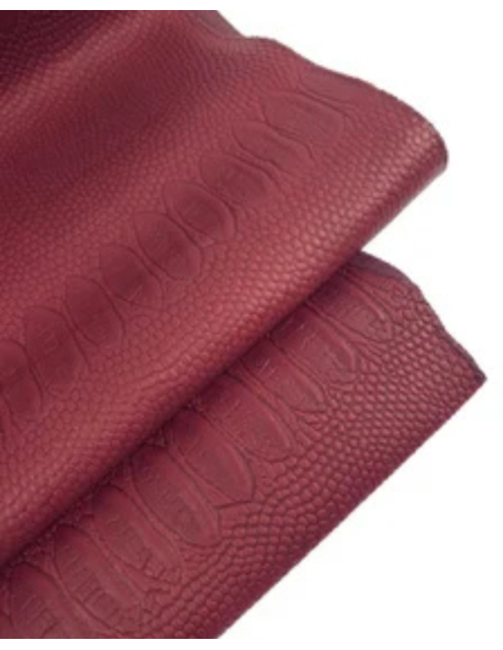 Rosewood Embossed Amazing Relief Snake Calf Leather 0Z 1904
