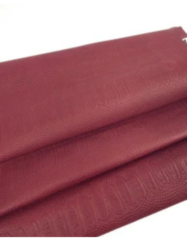 Rosewood Embossed Amazing Relief Snake Calf Leather 0Z 1904