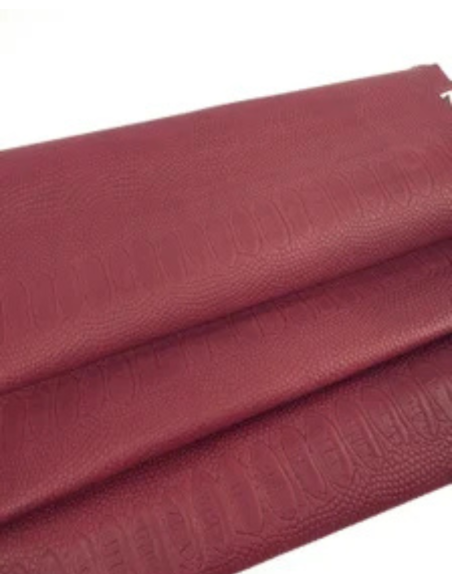 Rosewood Embossed Amazing Relief Snake Calf Leather 0Z 1904