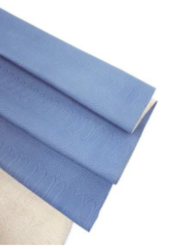 Real Blue Snake Calf Leather Embossed Amazing Relief 0Z 1904