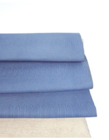 Real Blue Snake Calf Leather Embossed Amazing Relief 0Z 1904