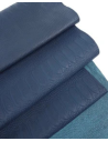Orion Blue Embossed Amazing Relief Snake Calf Leather 0Z 1904