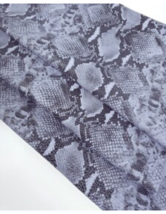 Lavender Snaktonics Crackled Snake Pattern Relief Bovine Leather