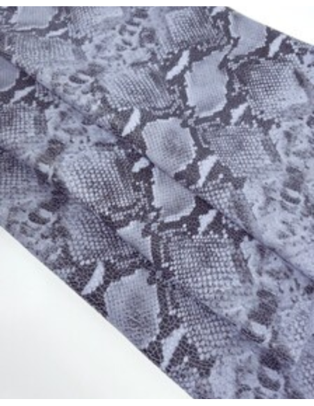 Lavender Snaktonics Crackled Snake Pattern Relief Bovine Leather