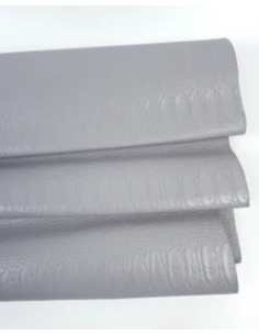 Gray Embossed Amazing Relief Snake Calf Leather 0Z 1904 2