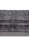 Gray and Black Snaktonics Crackled Snake Pattern Relief Bovine Leather