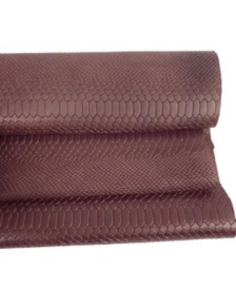 Chocolate Anaconda Embossed Amazing Relief Snake 0Z 1988 Leather 2