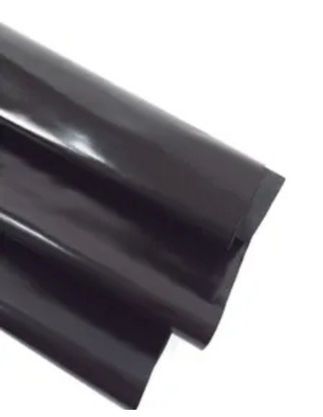Black Thin Detroit Premium Glossy Surface Shine Appearance Leather