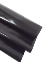 Black Thin Detroit Premium Glossy Surface Shine Appearance Leather