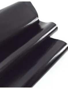 Black Thin Detroit Premium Glossy Surface Shine Appearance Leather