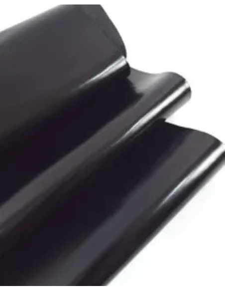 Black Thin Detroit Premium Glossy Surface Shine Appearance Leather