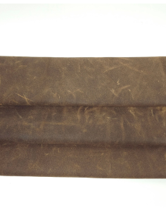Cocoa Brown Vintage Waxed Rustic Suede 2