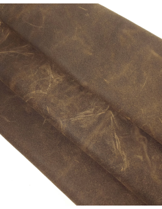 Cocoa Brown Vintage Waxed Rustic Suede