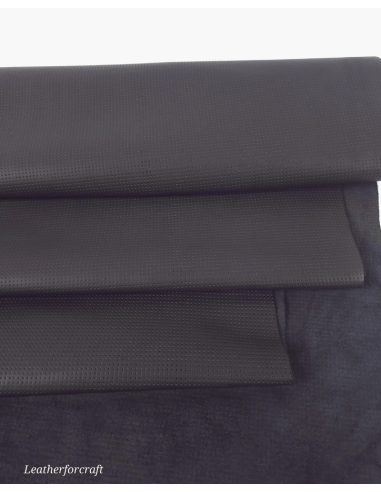 Jet Black Matte Perforated Soft