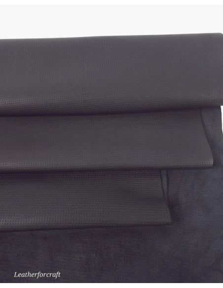 Jet Black Matte Perforated Soft