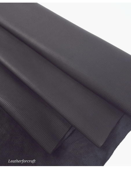 Jet Black Matte Perforated Soft