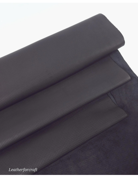 Jet Black Matte Perforated Soft