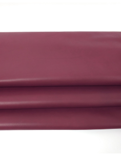 Burgundy Natural Crust Full Grain Calf Skin 2
