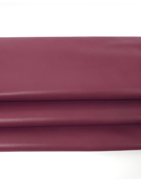 Burgundy Natural Crust Full Grain Calf Skin