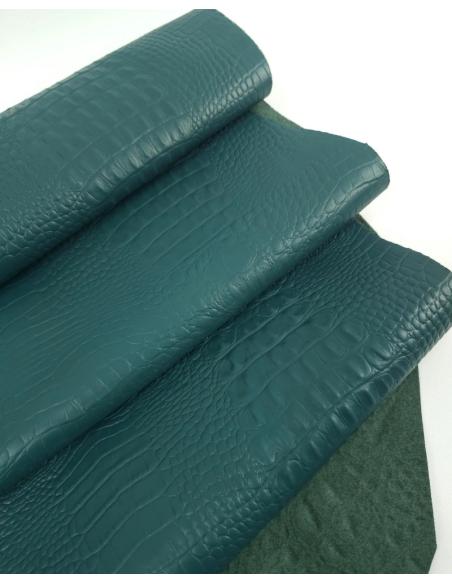 Bayberry Crocodile Alligator Calf Leather Embossed Texture Amazing Relief OZ 2018 V2