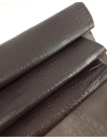 Coffee Quartz Crocodile Alligator Calf Leather Embossed Texture Amazing Relief OZ 2018 V2