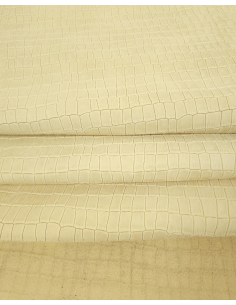 Camomile Crocodile Alligator Calf Leather Embossed Texture Amazing Relief LFC CROCK1 2
