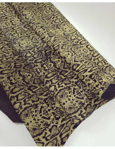 Snake Cavallino Calfskin Hair on Hide (Animal Print)