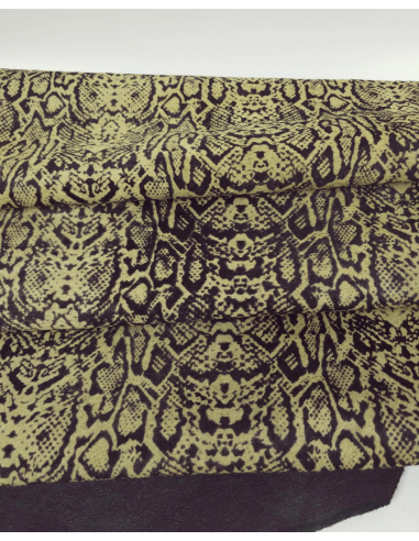 Snake Cavallino Calfskin Hair on Hide (Animal Print)