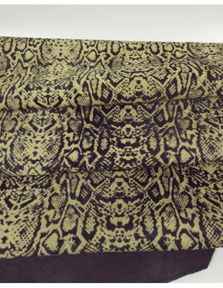 Snake Cavallino Calfskin Hair on Hide (Animal Print)