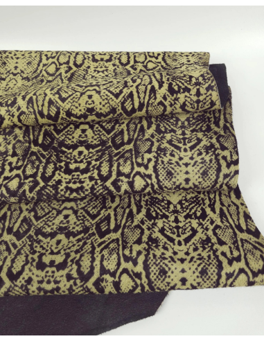Snake Cavallino Calfskin Hair on Hide (Animal Print)