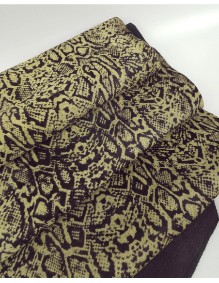 Snake Cavallino Calfskin Hair on Hide (Animal Print)