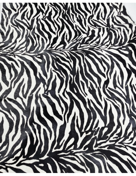 Zebra 26 Cavallino Calfskin Hair on Hide Leather