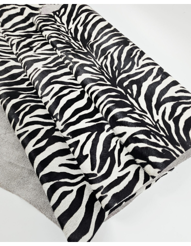 Zebra 26 Cavallino Calfskin Hair on Hide Leather