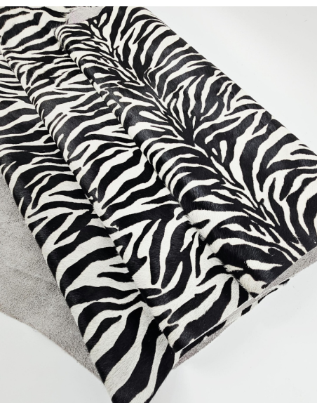 Zebra 26 Cavallino Calfskin Hair on Hide Leather