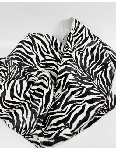 Zebra 26 Cavallino Calfskin Hair on Hide Leather