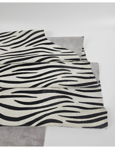 Zebra Cavallino Calfskin Hair on Hide Leather 2
