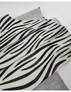Zebra Cavallino Calfskin Hair on Hide Leather