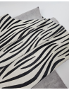 Zebra Cavallino Calfskin Hair on Hide Leather