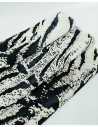 Snow Tiger Hair on Hide Leather