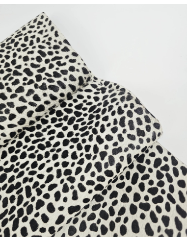 Baby Panther Cavallino Calfskin Hair on Hide Leather